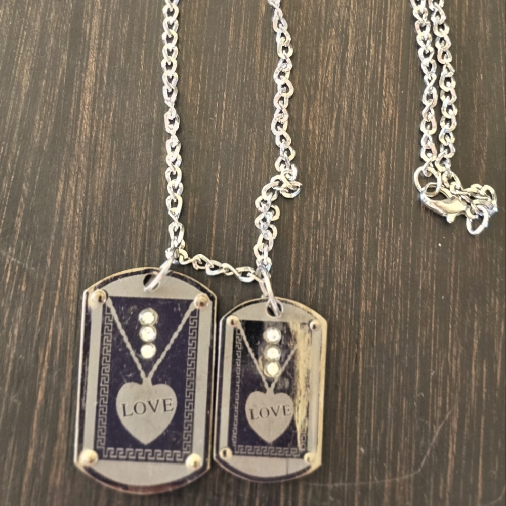 Vintage Costume Jewelry charm necklace